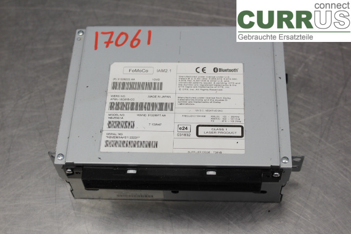 VOLVO V60  11-13 Radio CD / Multimedia panel 31326222AA 1,6T/B4164T3