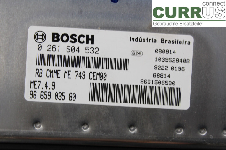 PEUGEOT 308 08-13 Engine Control Unit (ECU) 9665903580 1,6/NFU