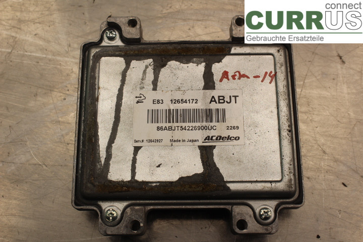 OPEL ASTRA  J    10-15 Engine Control Unit (ECU) 12654172 