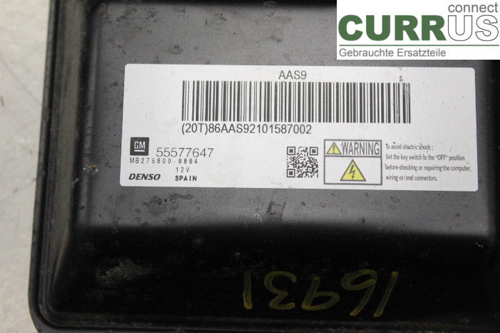 OPEL ASTRA  J    10-15 Engine Control Unit (ECU) 55577647 1,7CDTi/A17DTR