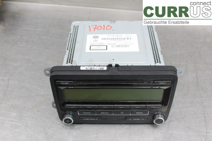 VW CADDY 11-15 Radio-CD-/Multimedia-Panel 1K0035186AA 1,6TDi/CAYD