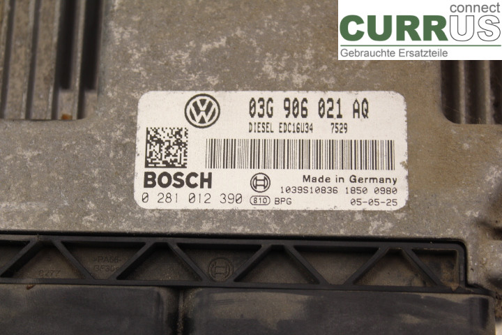 VW CADDY      04-10 Sterownik silnika (ECU) 03G906021AQ 1.9TDi/BLS