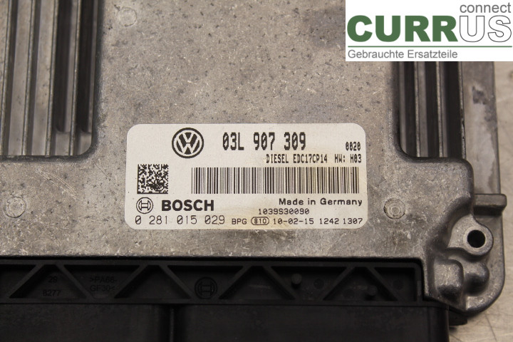VW PASSAT      05-10 Motorsteuergerät (ECU) 03L907309 2,0TDi/CBBB