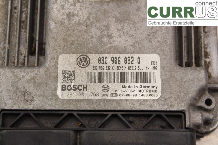 VW GOLF V      04-09 Engine Control Unit (ECU) 03C906032Q 1.4TSi/BMY