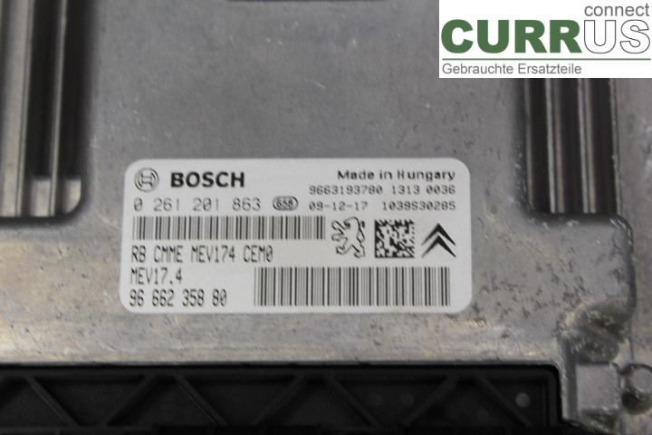 CITROEN C3 PICASSO Engine Control Unit (ECU) 9666235880 1.4i/8FS
