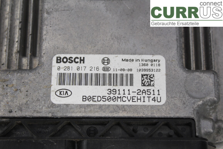 KIA CEE´D   06-12 Engine Control Unit (ECU) 391112A511 1,6CRDI/D4FBH