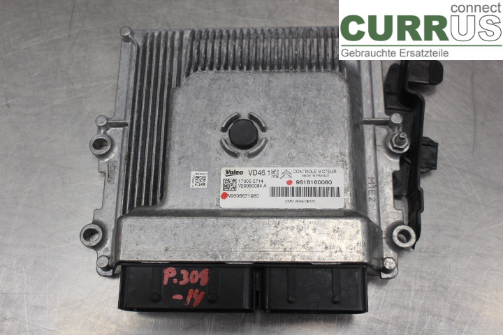 PEUGEOT 308  14-21 Sterownik silnika (ECU) 9818160080 