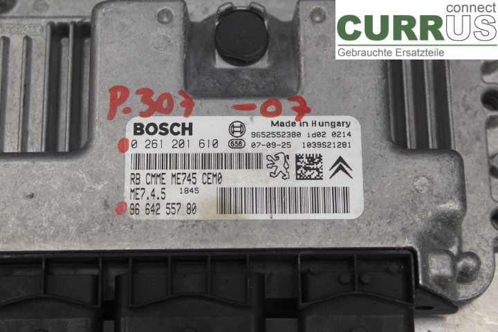 PEUGEOT 307     05-08 Engine Control Unit (ECU) 9664255780 