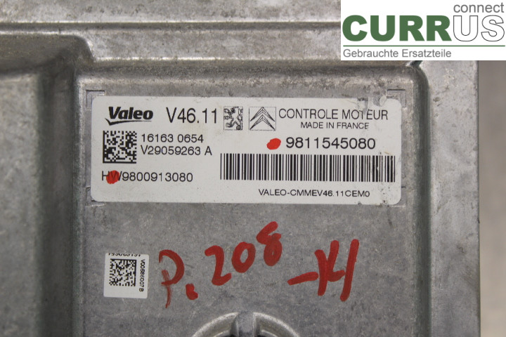 PEUGEOT 208 12-15 Engine Control Unit (ECU)  