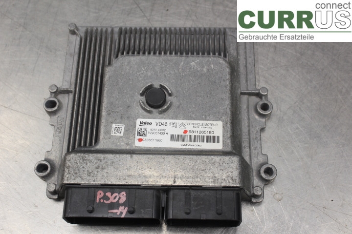 PEUGEOT 308 08-13 Engine Control Unit (ECU) 9811265180 