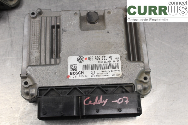 VW CADDY      04-10 Unité de contrôle moteur (ECU) 03G906021HS 