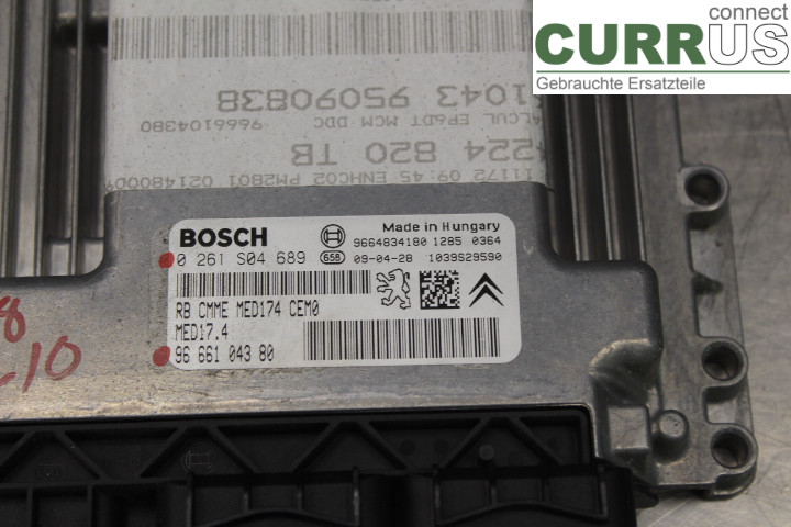 CITROEN BERLINGO  08-18 Engine Control Unit (ECU) 9666104380 