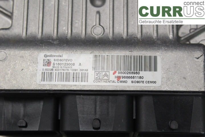 PEUGEOT PARTNER   08-15 Engine Control Unit (ECU) 9666681180 