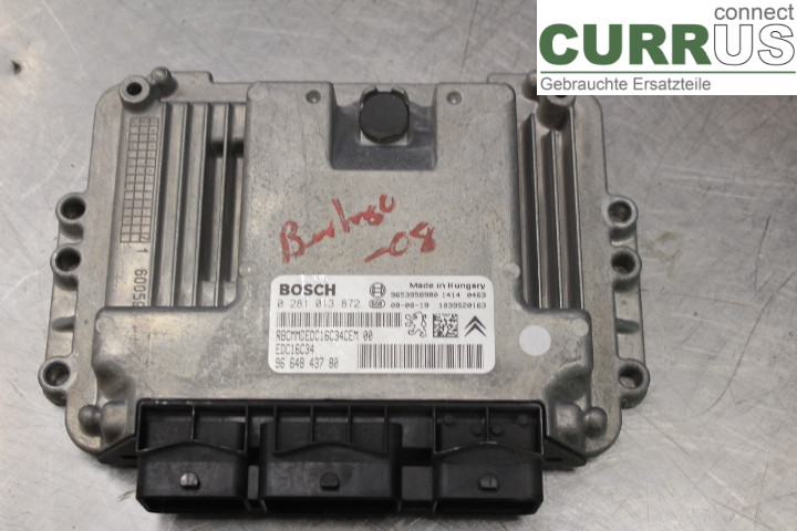 CITROEN BERLINGO  08-18 Engine Control Unit (ECU) 9664843780 