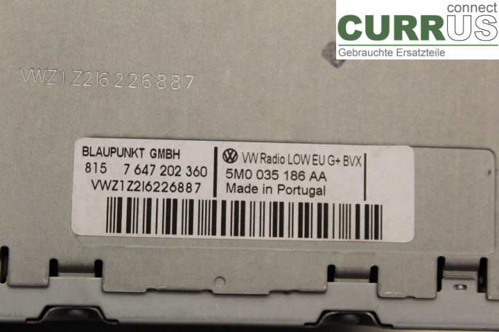VW TIGUAN 07-16 Radio CD / Multimedia panel 5M0035186AA 1.4TSi/CAVA