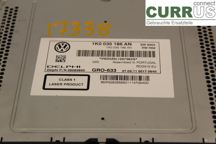 VW PASSAT  11-14 Radio CD / Multimedia panel  1.4TSi/CKMA
