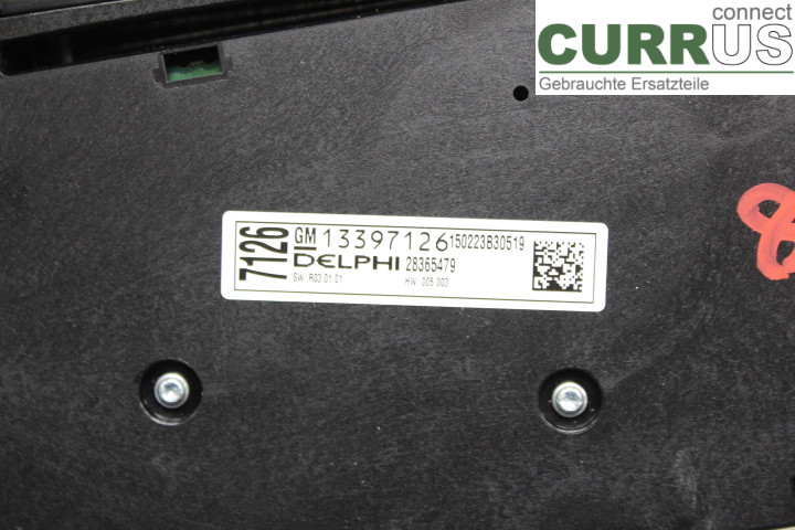 OPEL ASTRA  J    10-15 Radio CD / Multimedia panel 13397126 1.6CDTi/B16DTL