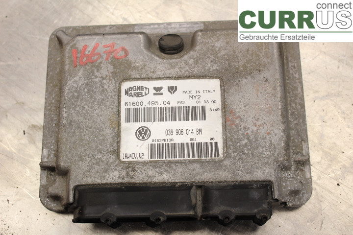 VW POLO       95-01 Engine Control Unit (ECU) 036906014BM 1,4i/AHW