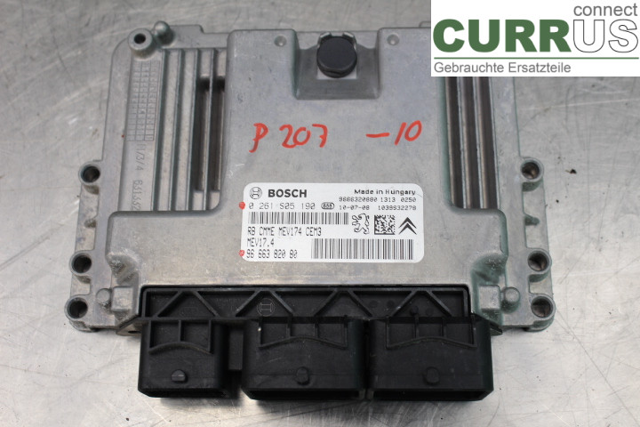 PEUGEOT 207 Engine Control Unit (ECU) 9666382080 