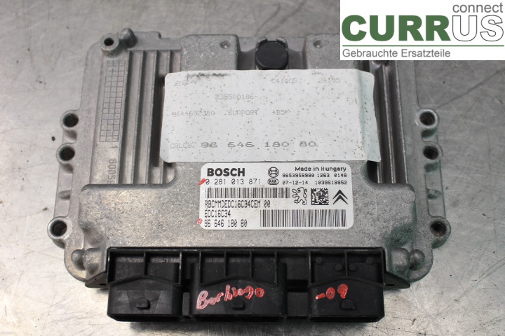 CITROEN BERLINGO  08-18 Unité de contrôle moteur (ECU) 9664618080 