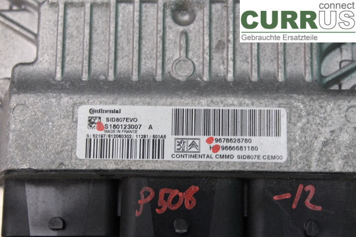PEUGEOT 508  11-18 Engine Control Unit (ECU) 9666681180 