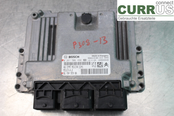 PEUGEOT 308 08-13 Engine Control Unit (ECU) 9678495980 