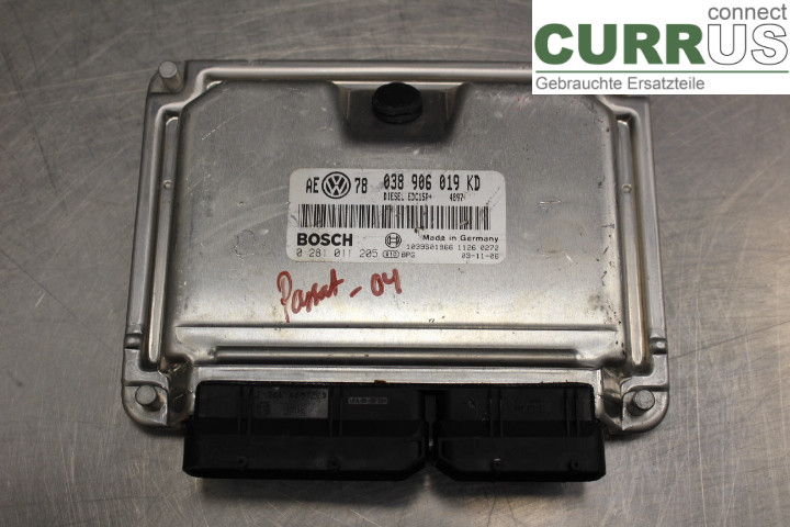 VW PASSAT      01-05 Engine Control Unit (ECU) 038906019KD 