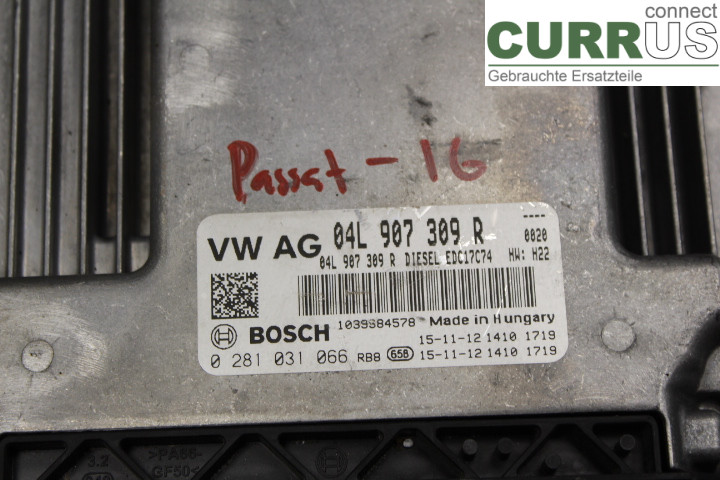 VW PASSAT  15-19 Unité de contrôle moteur (ECU) 04L907309R 