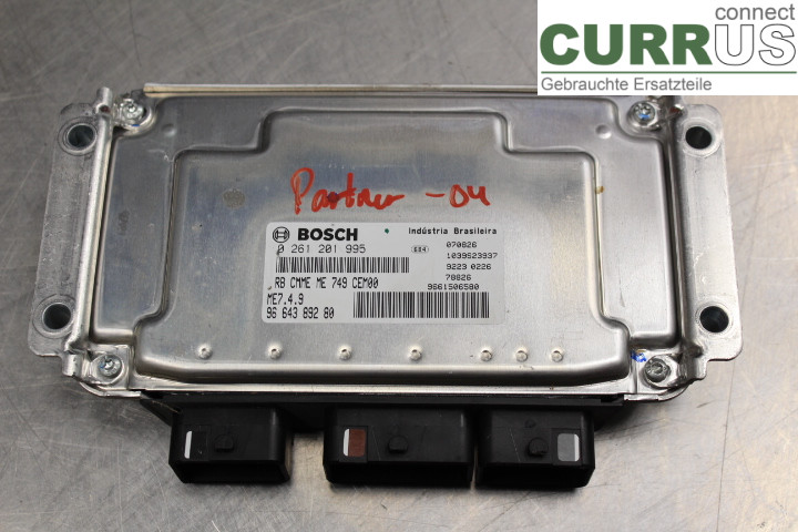 PEUGEOT PARTNER   03-08 Engine Control Unit (ECU) 9664389280 