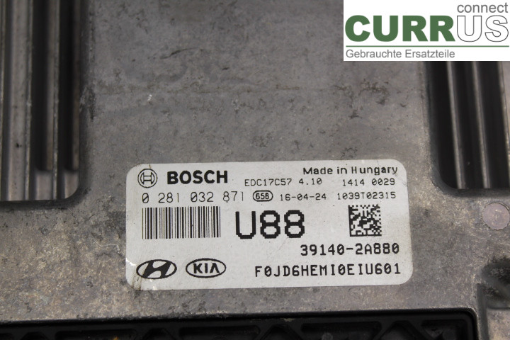 KIA CEED  12-18 Engine Control Unit (ECU) 391402A880 