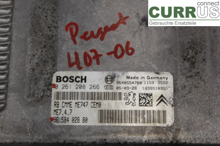 PEUGEOT 407 Engine Control Unit (ECU) 9658402880 