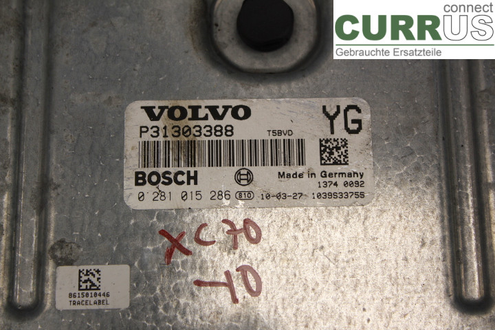 VOLVO XC70 08-13 Motorsteuergerät (ECU) P31303388