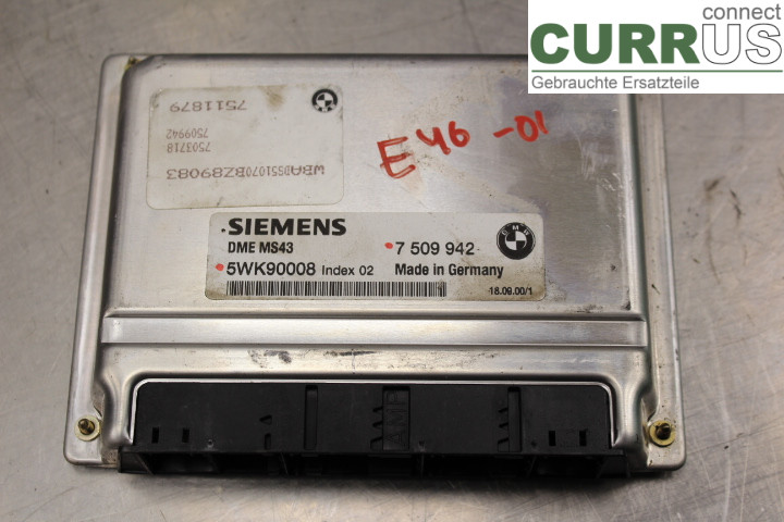 BMW 3 E46 98-05 Engine Control Unit (ECU) 7509942