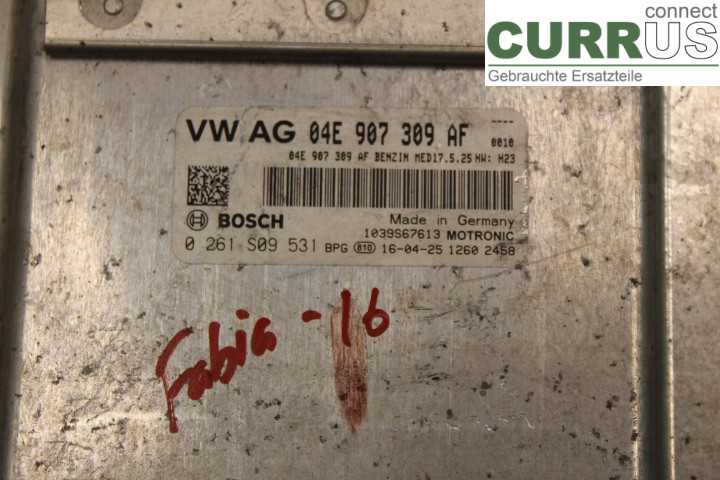 SKODA FABIA         07-14 Engine Control Unit (ECU) 04E907309AF 