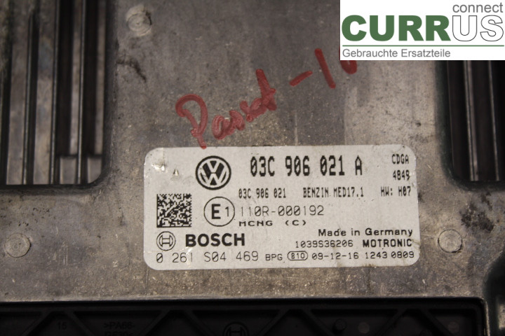 VW PASSAT      05-10 Motorsteuergerät (ECU) 03C906021A 