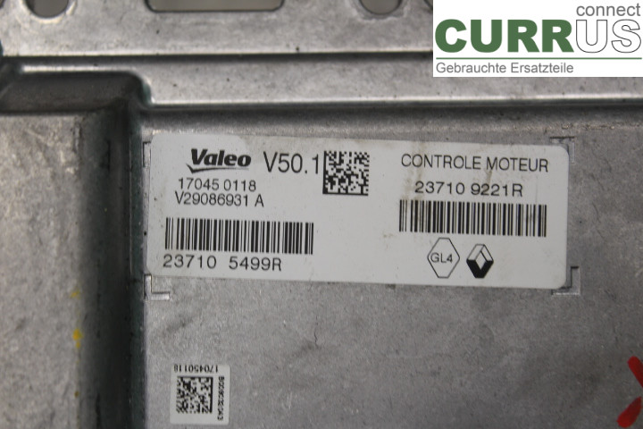 RENAULT CLIO IV   12-16 Engine Control Unit (ECU) 237109221R 