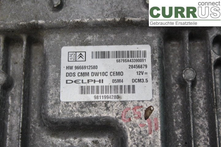 CITROEN C5  08-17 Engine Control Unit (ECU) 9666912580 
