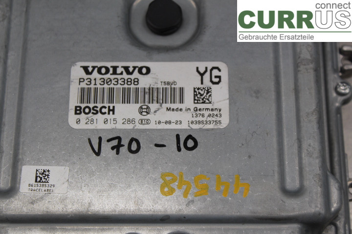 VOLVO V70 08-13 Engine Control Unit (ECU) P31303388