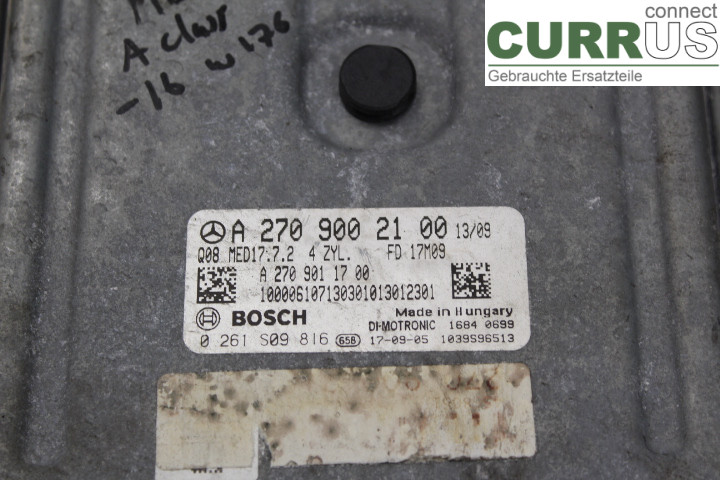 MB A-KLASS (W176)   13-18 Engine Control Unit (ECU) A2709002100 