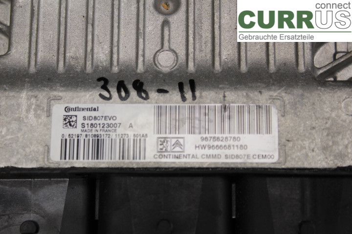 PEUGEOT 308 08-13 Engine Control Unit (ECU) 9666681180 