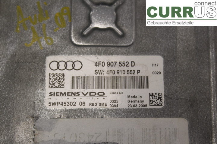 AUDI A6/S6     05-11 Motorsteuergerät (ECU) 4F0907552D 