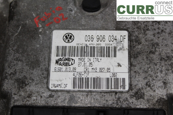 SKODA FABIA    99-07 Unité de contrôle moteur (ECU) 036906034DF 