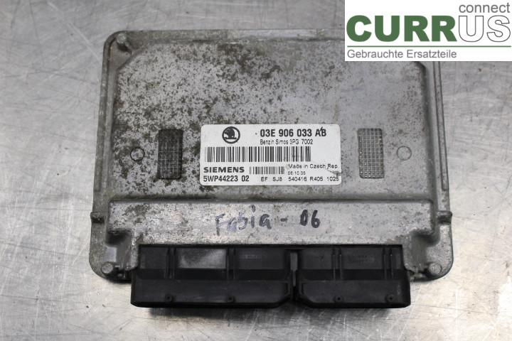 SKODA FABIA    99-07 Unité de contrôle moteur (ECU) 03E906033AB 