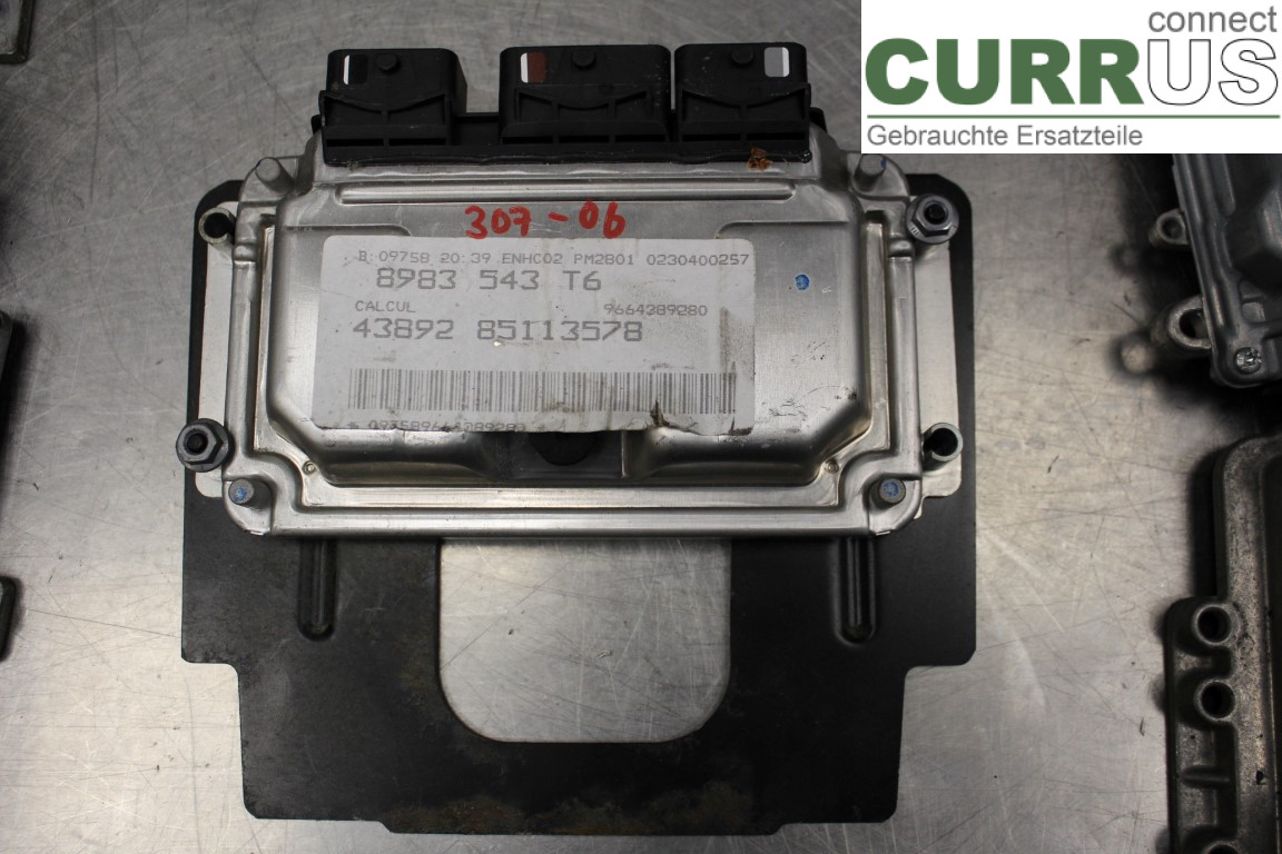 PEUGEOT 307     05-08 Engine Control Unit (ECU) 9664389280 