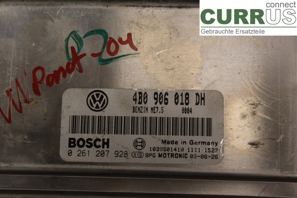VW PASSAT      01-05 Unité de contrôle moteur (ECU) 4B0906018DH 
