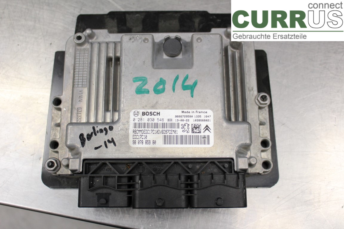CITROEN BERLINGO 08-18 Engine Control Unit (ECU) 9807885980