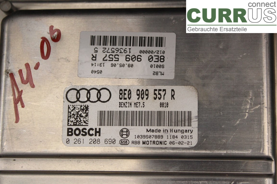 AUDI A4/S4  05-07 Engine Control Unit (ECU) 8E0909557R 