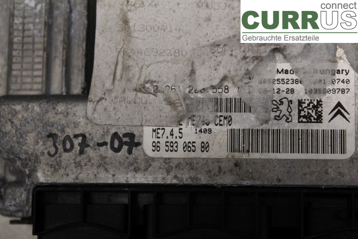 PEUGEOT 307     05-08 Engine Control Unit (ECU) 9659306580 
