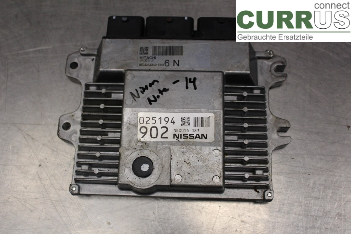 NISSAN NOTE (E11)  06-14 Motorens styreenhed (ECU) 025194902 