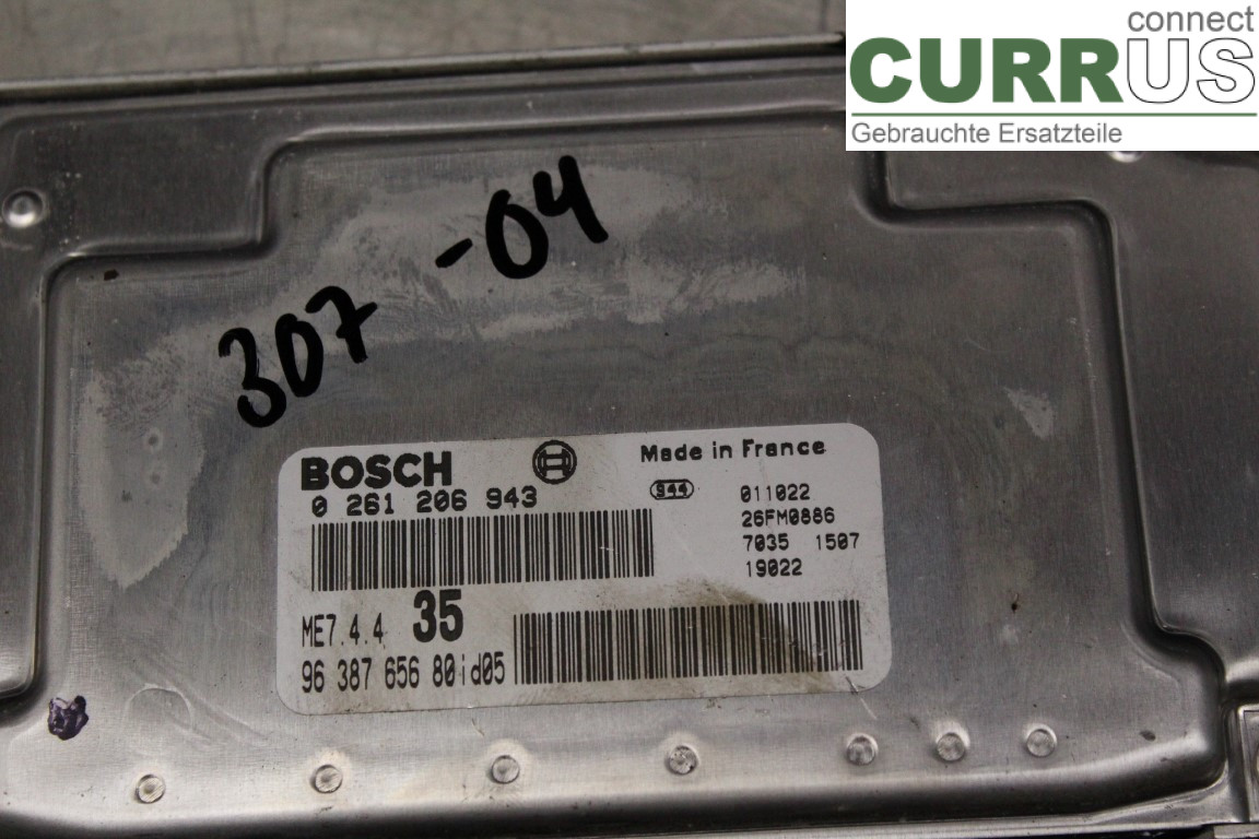 PEUGEOT 307     01-05 Engine Control Unit (ECU) 9638765680 